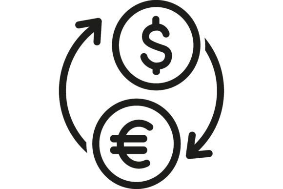 Download Currency Exchange Line Vector Icon. Doll - Line vector Collection