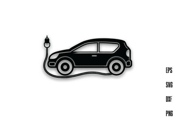 Download Electronic Car Line Art Silhouette PNG - Silhouette Collection