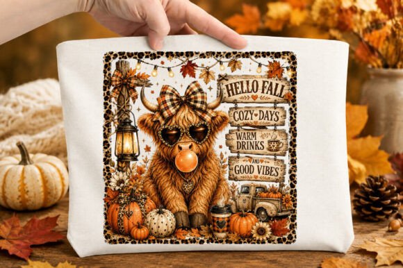 Download Highland Cow Fall PNG - Fall png Collection