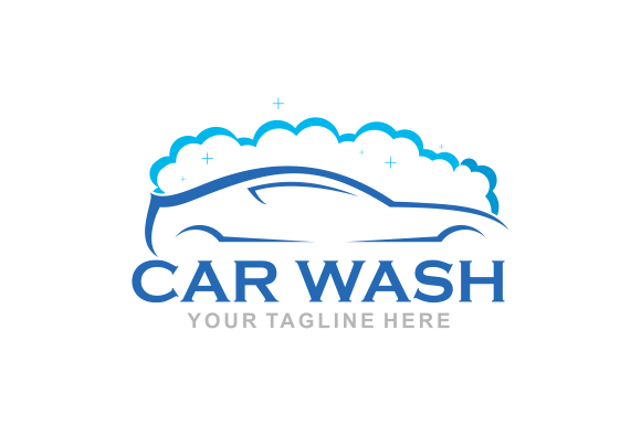 Download Flat Car Wash Logo Background. Best Logo - Premium Bundle