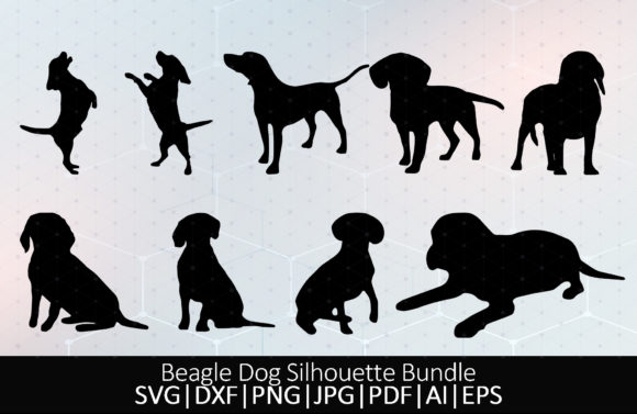 Download Beagle Dog Silhouette Bundle - Silhouette Collection