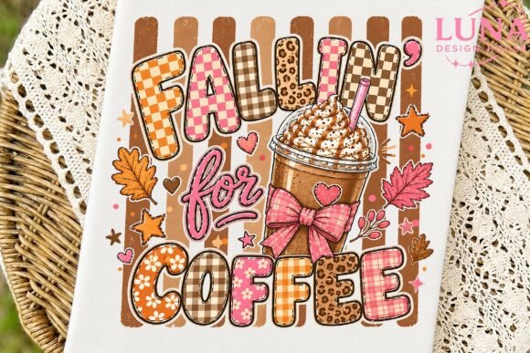 Download Fallin for Coffee Fall PNG Sublimation - Fall png Collection