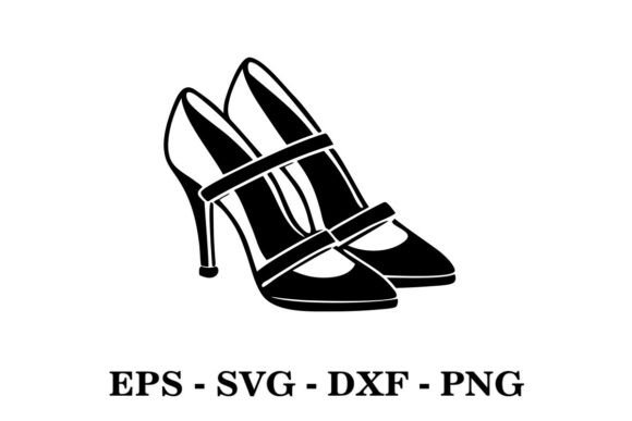 Download High Heel Mary Jane Shoes Silhouette - Silhouette Collection