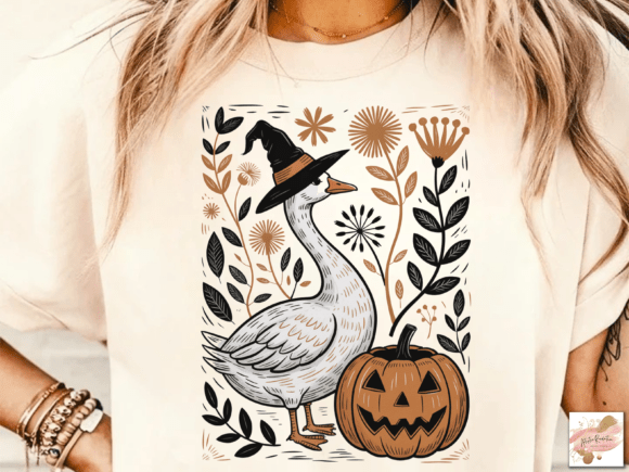 Download Floral Halloween Silly Goose Fall Png - Fall png Collection