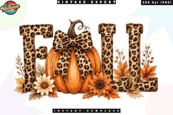 Download Cute Autumn Leopard Print Fall PNG - Fall png Collection