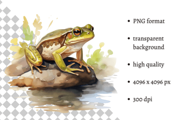 Download Watercolor Frog Illustration - Premium Bundle