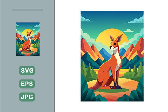 Download Kangaroo Landscape Background - Kangaroo Collection
