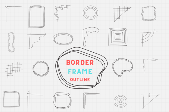 Download Border Frame Doodle Line Vector - Line vector Collection